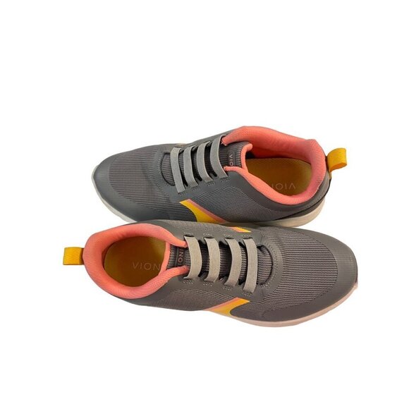 Vionic Gored Lace Mesh Sneakers Layla Charcoal Size 8.5 - Picture 4 of 6